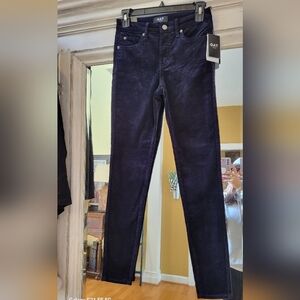 Oat New York High Waist Skinny Cords Dark Navy/black sz. 25